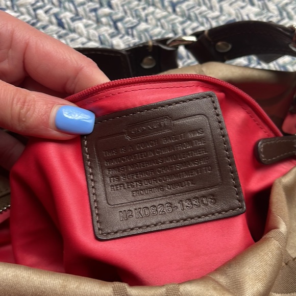 COACH Large Signature Carly Handbag - Picture 10 of 11